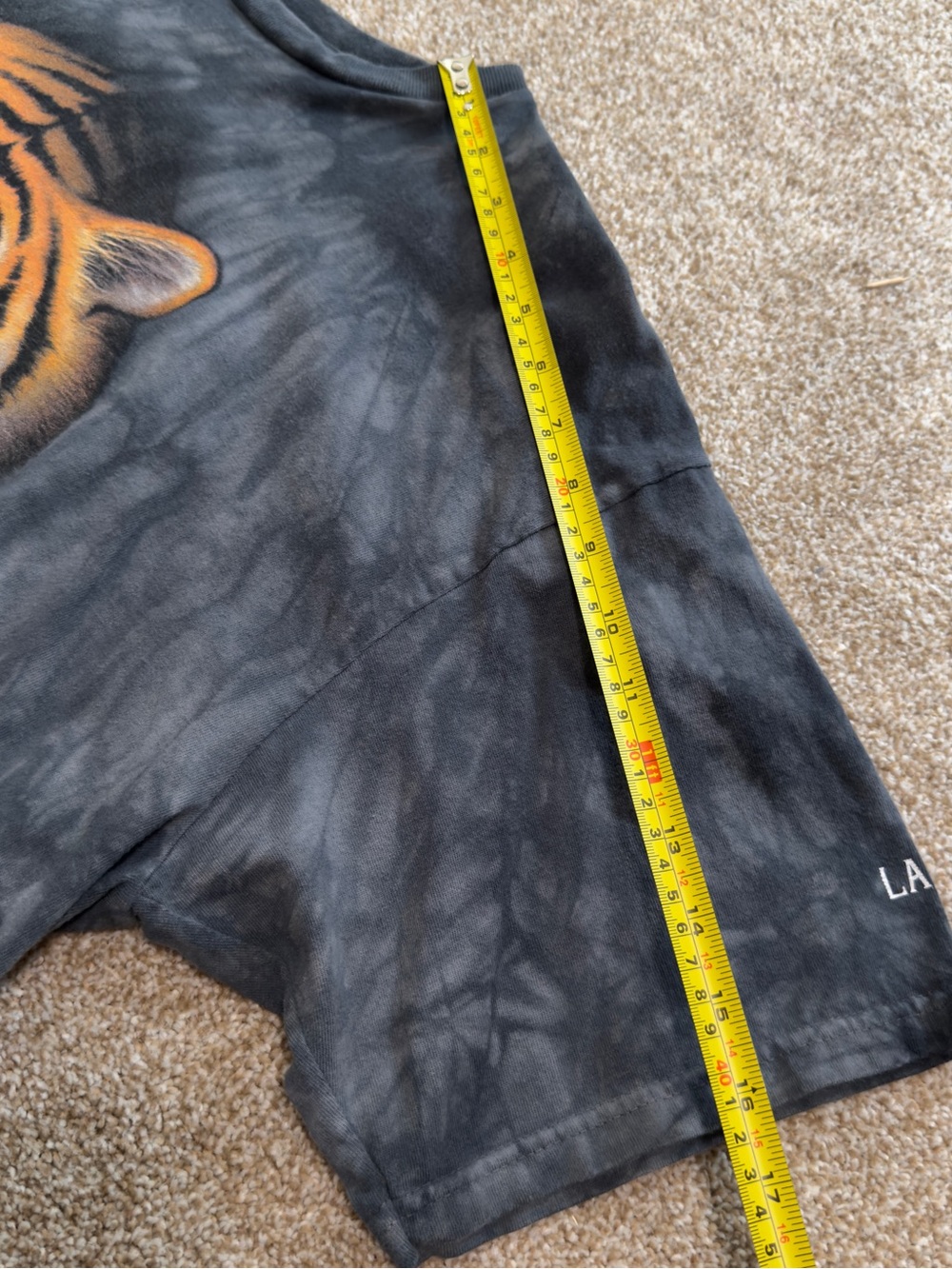 Vintage The Mountain T Shirt 1990s Tie Dye Tiger Mens XL VTG Y2K - Picture 6 of 8